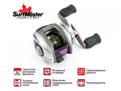 Катушка мультипликаторная Surf Master AMBITION AMB 20 6+1bb R кастинг