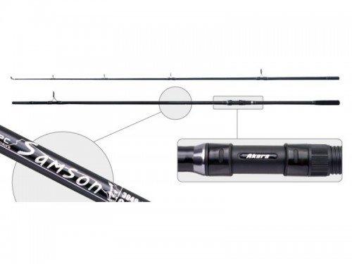 Удилище карповое 2 колена AKARA 3049-A Samson Carp IM6 (40-120) 3,6м 